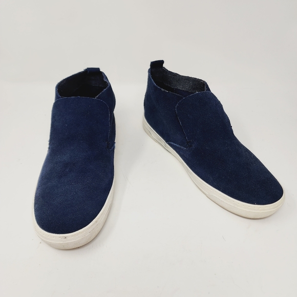 Dolce Vita ROSLYN navy blue high top suede sneakers women's 6.5 - Picture 1 of 12
